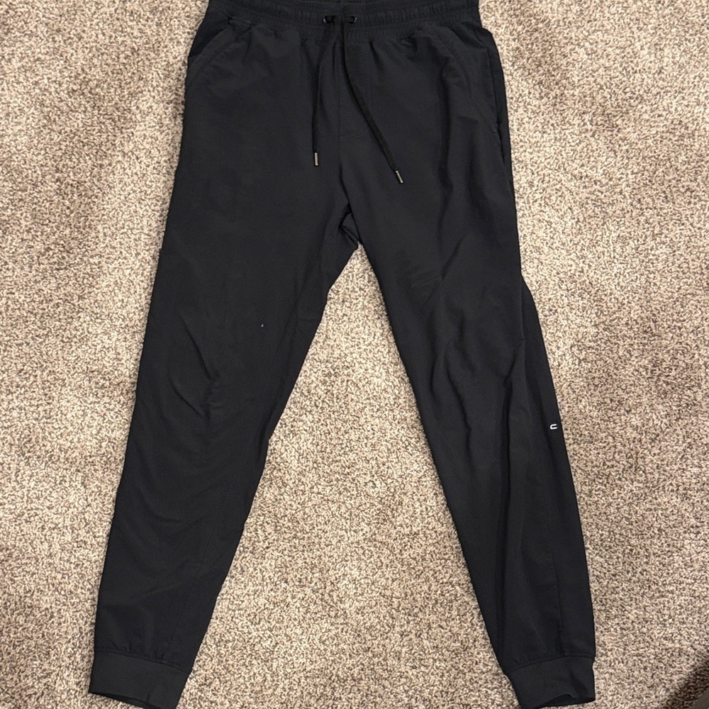 Mens black Crz yoga pants/joggers black size medium/small